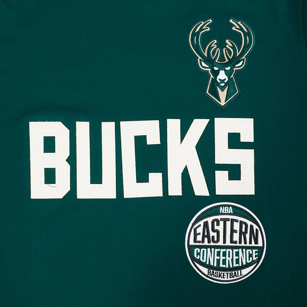 NBA MILWAUKEE BUCKS MODERN ORIGINALS MEN'S SJ TEE (FOREST GREEN) - Image 9