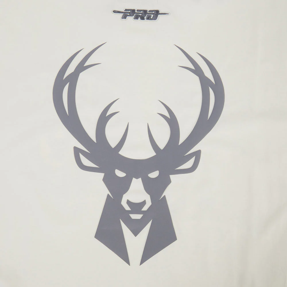 NBA MILWAUKEE BUCKS STREET TEAM MEN'S CJ DROP SHOULDER TEE (EGGSHELL) - Image 7