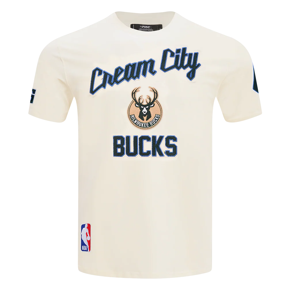 NBA MILWAUKEE BUCKS CITY EDITION 25-26 MEN'S SJ TEE (EGGSHELL) - Image 3
