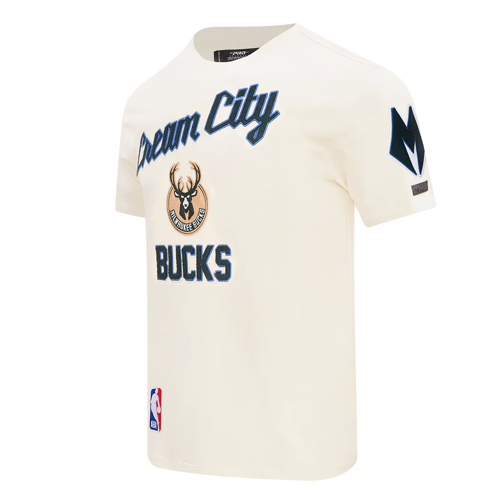 NBA MILWAUKEE BUCKS CITY EDITION 25-26 MEN'S SJ TEE (EGGSHELL) - Image 5