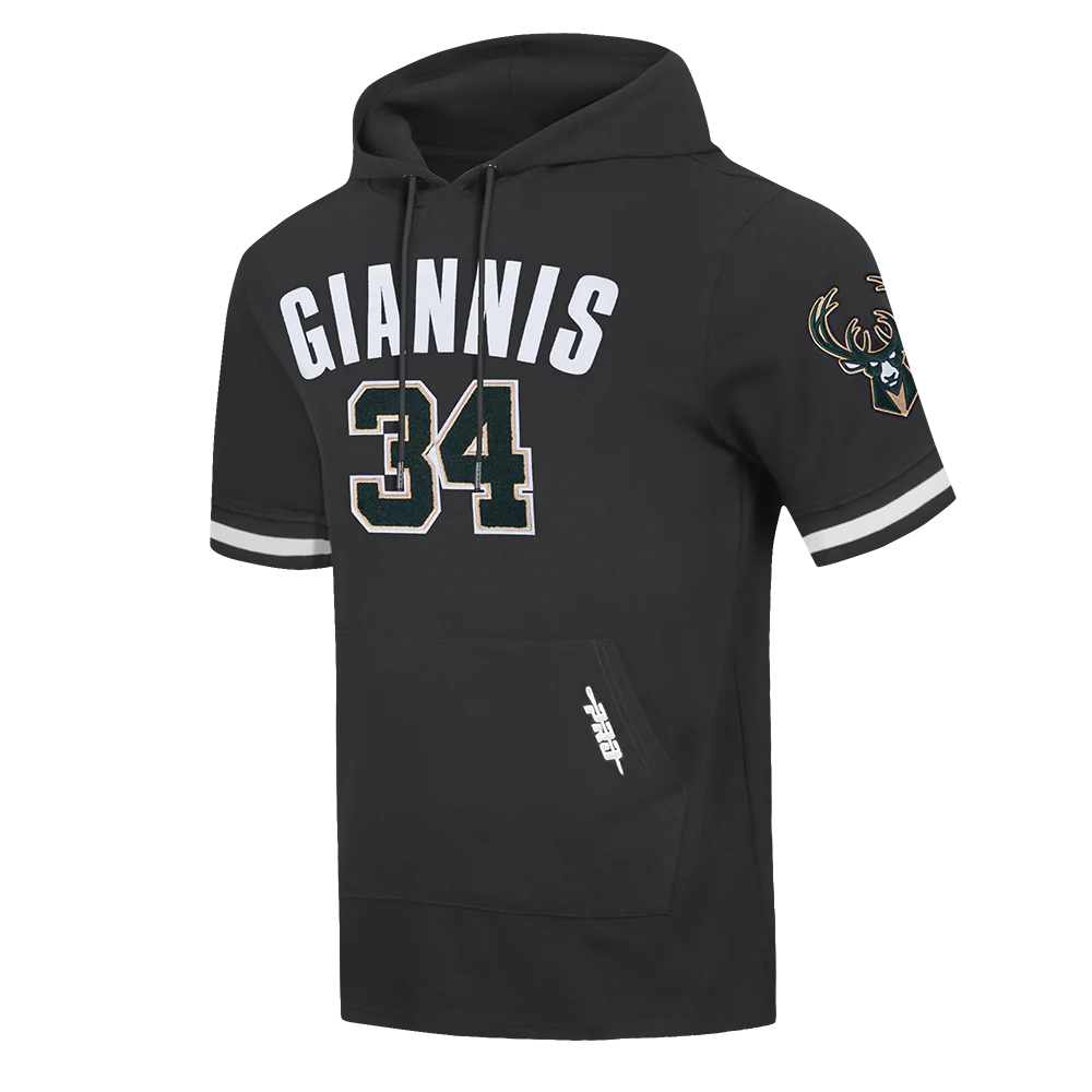 NBA MILWAUKEE BUCKS GIANNIS ANTETOKOUNMPO #34 CLASSIC PNN MEN'S SS P (BLACK) - Image 2