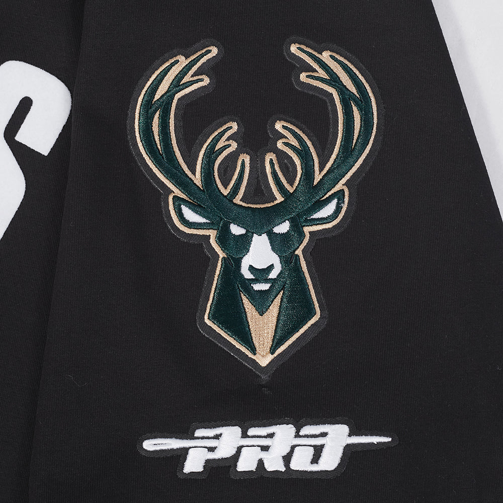 NBA MILWAUKEE BUCKS Giannis Antetokounmpo #34 CLASSIC PNN MEN'S SJ T (BLACK) - Image 8