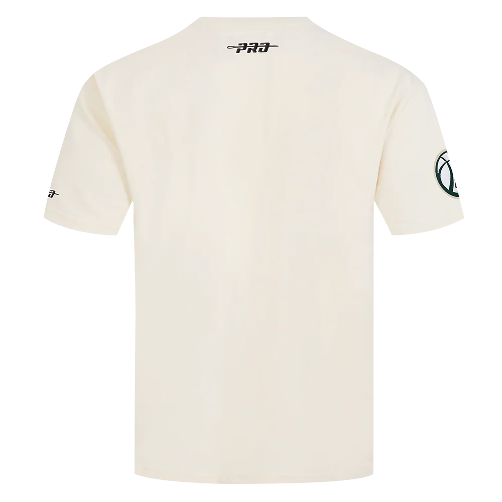 NBA MILWAUKEE BUCKS  STAMPED MEN'S S/S TEE (EGGSHELL) - Image 5