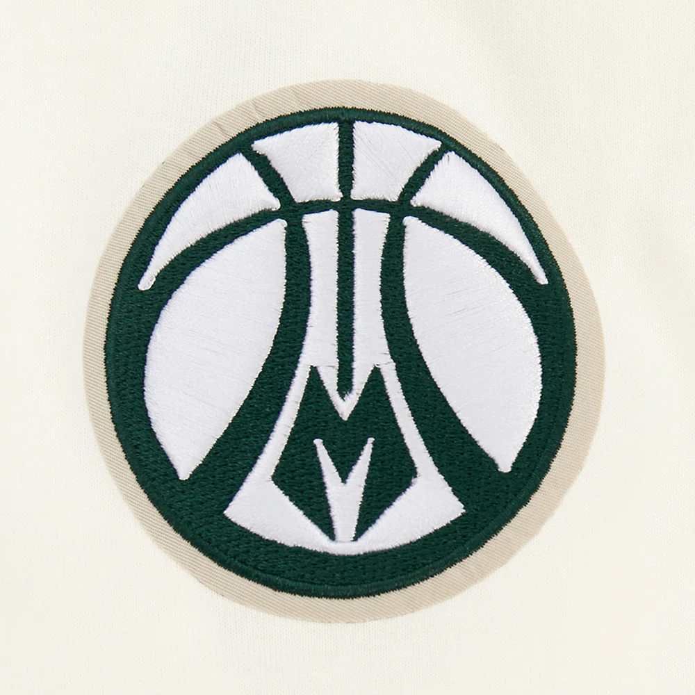 NBA MILWAUKEE BUCKS  STAMPED MEN'S S/S TEE (EGGSHELL) - Image 7