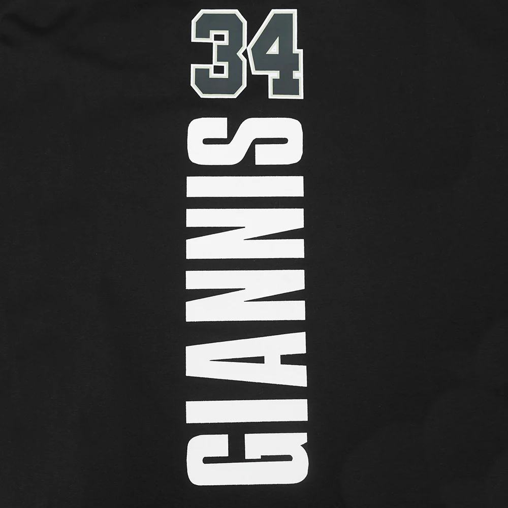 NBA MILWAUKEE BUCKS PLAYER NAME AND NUMBER MEN'S S/S TEE (DARK GREEN) - Image 5