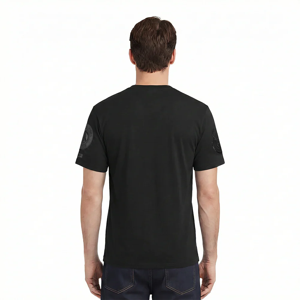 NBA MILWAUKEE BUCKS TRIPLE BLACK LOGO PRO TEAM MEN'S TEE (BLACK) - Image 2