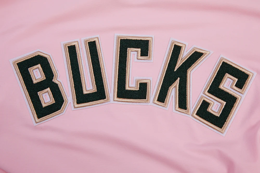 NBA MILWAUKEE BUCKS LOGO PRO TEAM MEN'S TEE (PINK) - Image 5