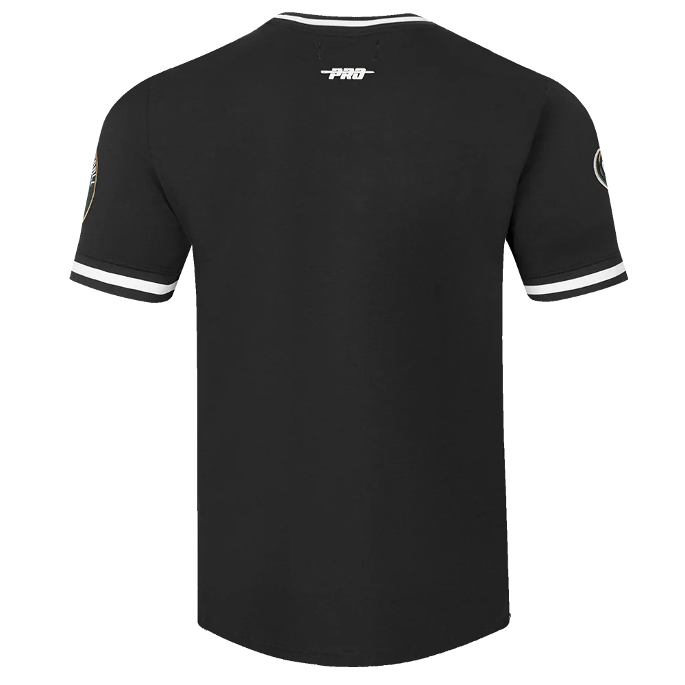NBA MILWAUKEE BUCKS GIANNIS ANTEOKOUNMPO #34 MEN'S DOUBLE KNIT TEE (BLACK) - Image 3