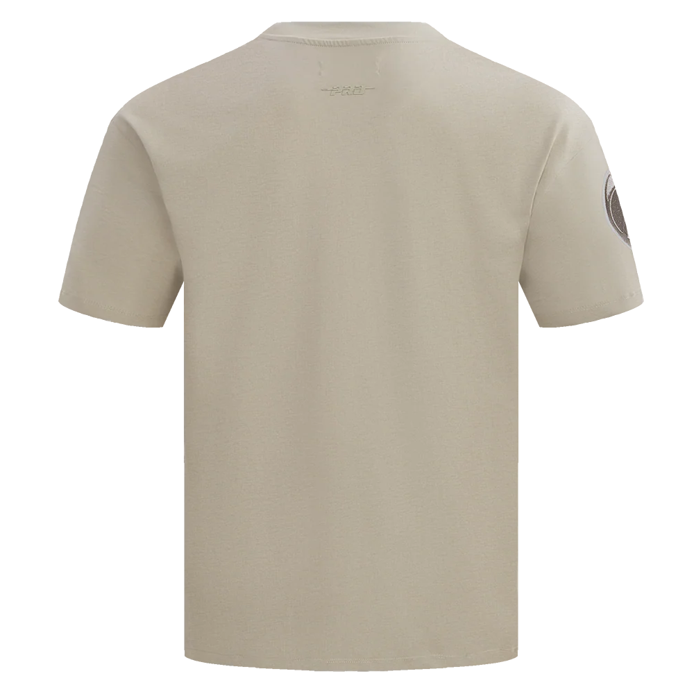 NBA MILWAUKEE BUCKS NEUTRAL DROP SHOULDER MEN'S TEE (TAUPE) - Image 3