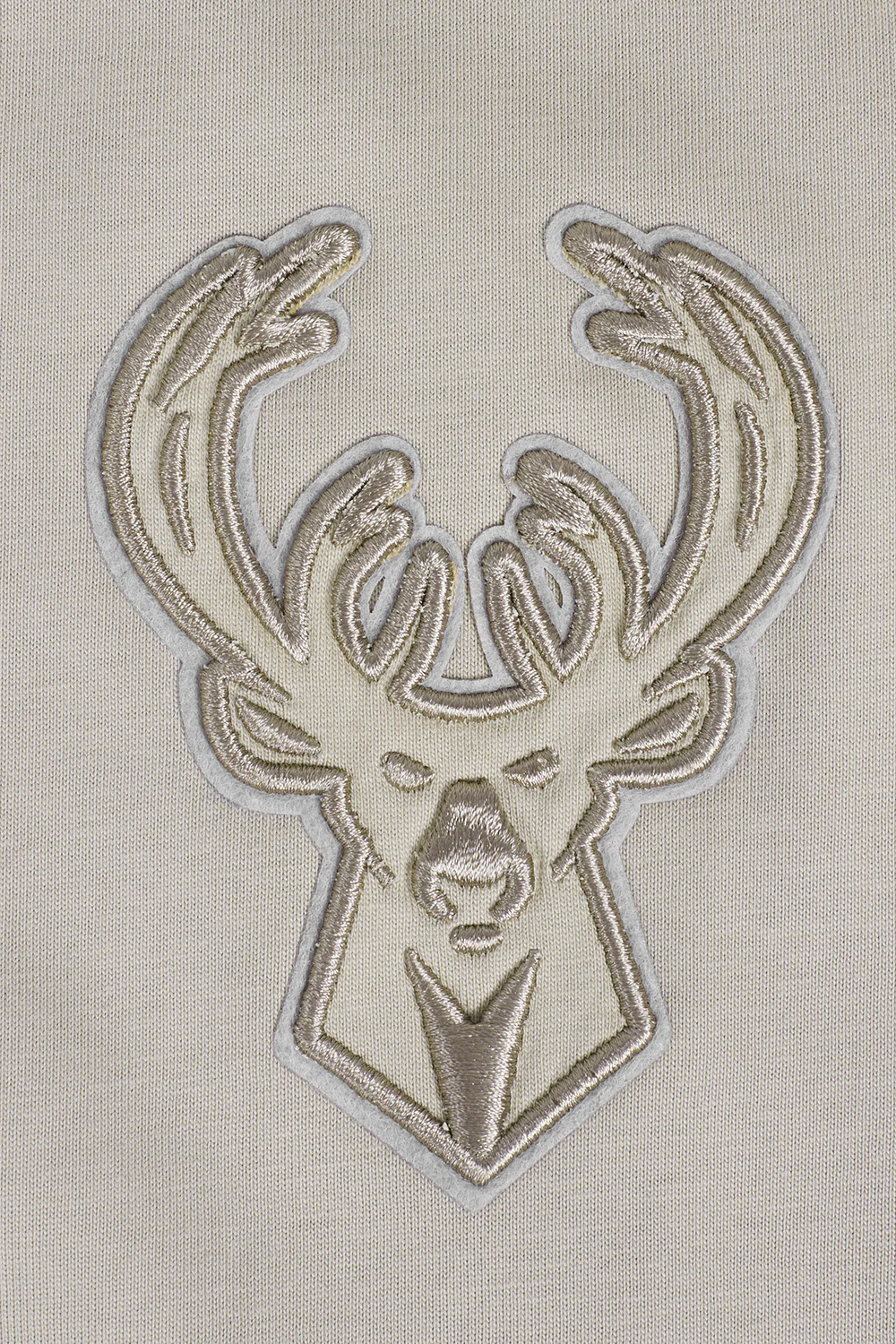 NBA MILWAUKEE BUCKS NEUTRAL DROP SHOULDER MEN'S TEE (TAUPE) - Image 5