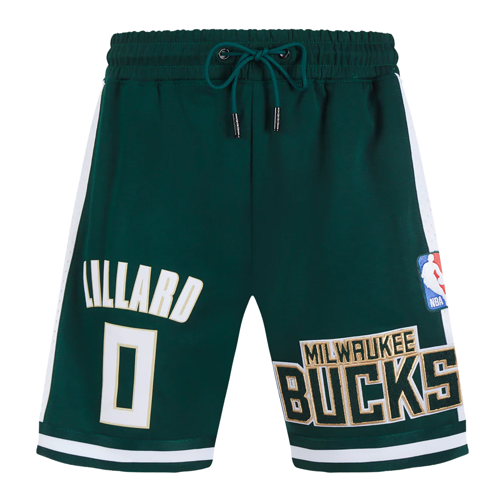 NBA MILWAUKEE BUCKS DAMIAN LILLARD #0 CLASSIC MEN'S DK 2.0 SHORT (FOREST GREEN) - Image 2