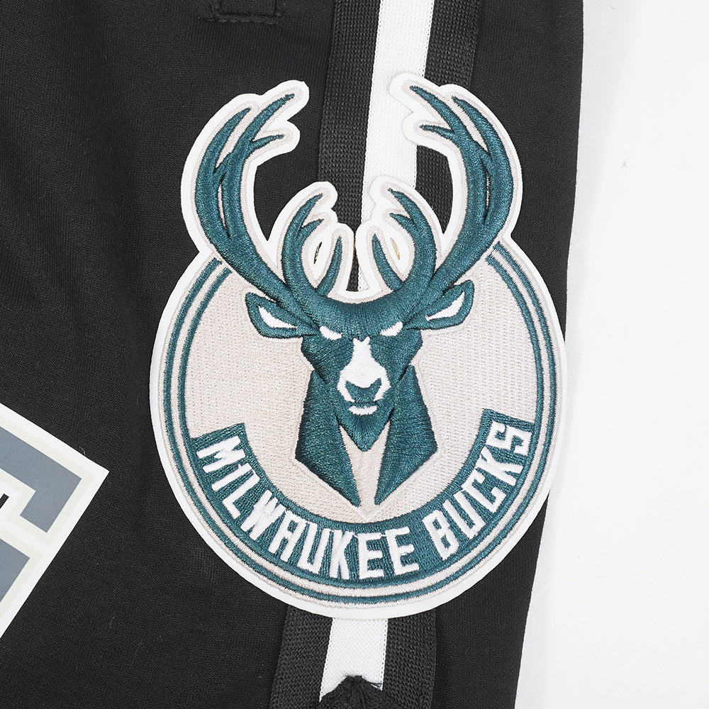 NBA MILWAUKEE BUCKS CLASSIC CHENILLE MEN'S SHORT (BLACK) - Image 10