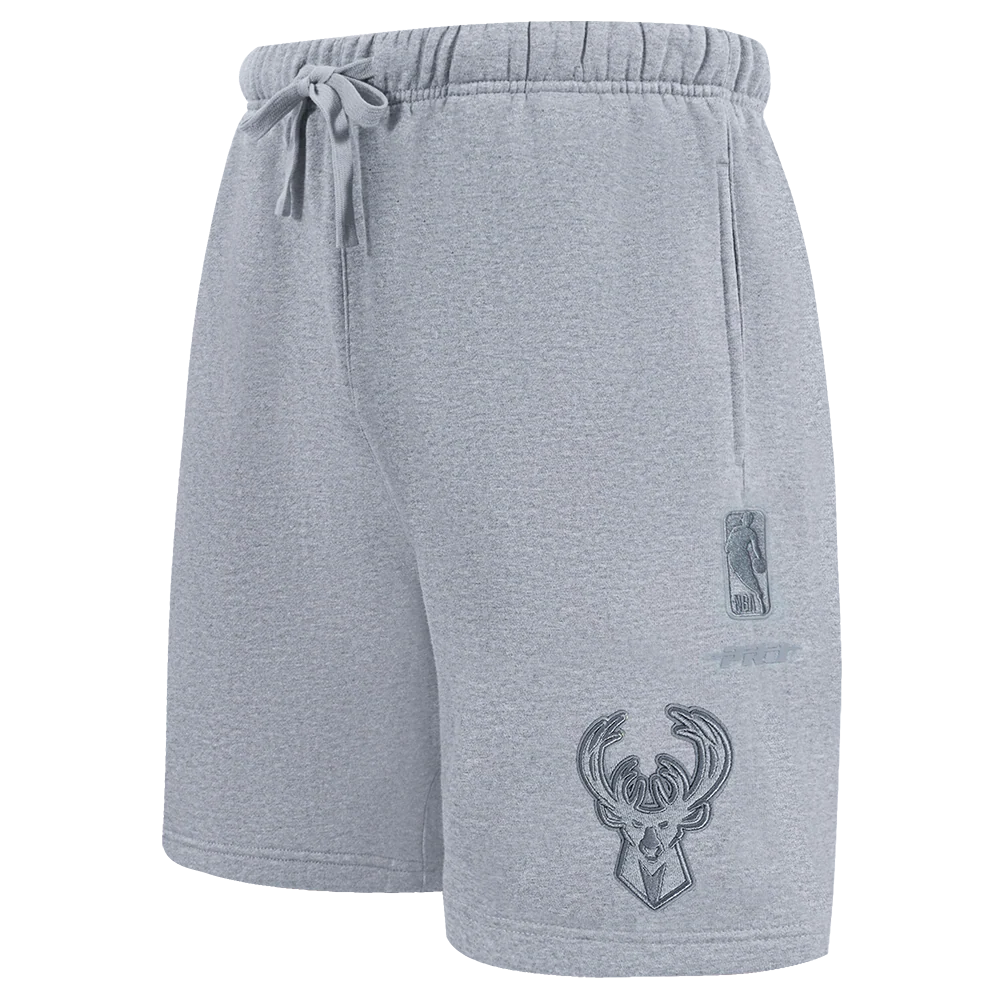 NBA MILWAUKEE BUCKS NEUTRAL MEN'S SHORT (DARK HEATHER GRAY) - Image 4