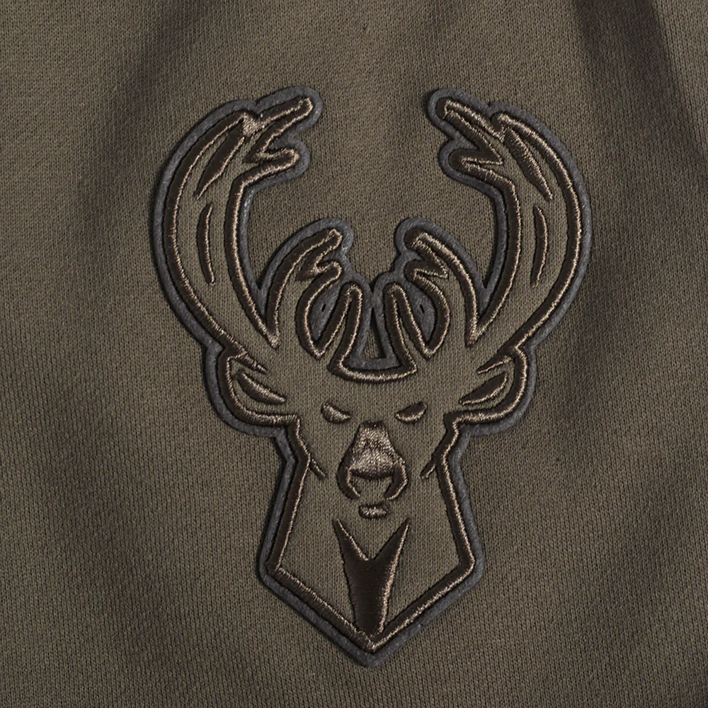 NBA MILWAUKEE BUCKS NEUTRAL MEN'S SHORT (DARK TAUPE) - Image 8
