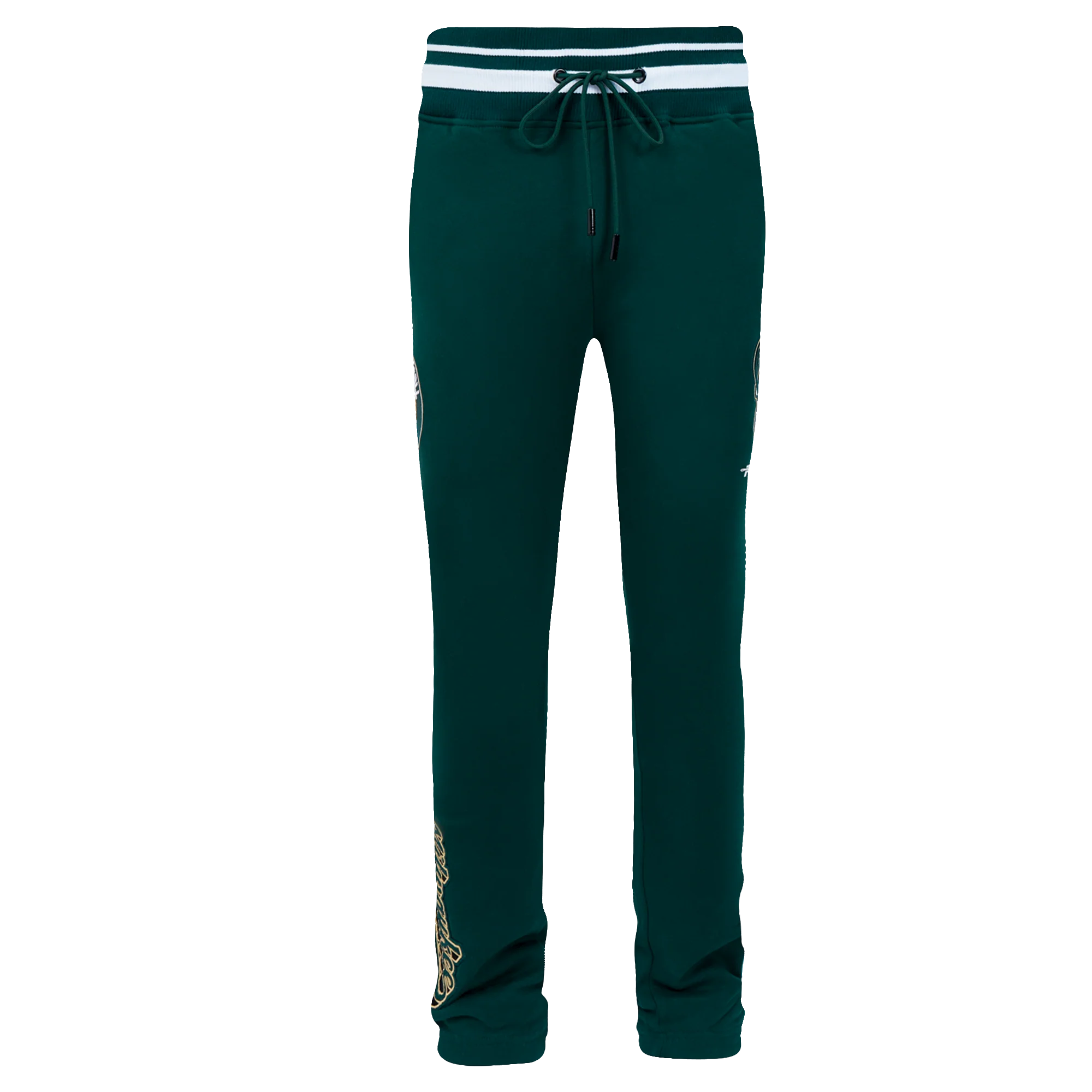 NBA MILWAUKEE BUCKS SCRIPT TAIL MEN'S RIB FLEECE SWEATPANT (FOREST GREEN) - Image 8