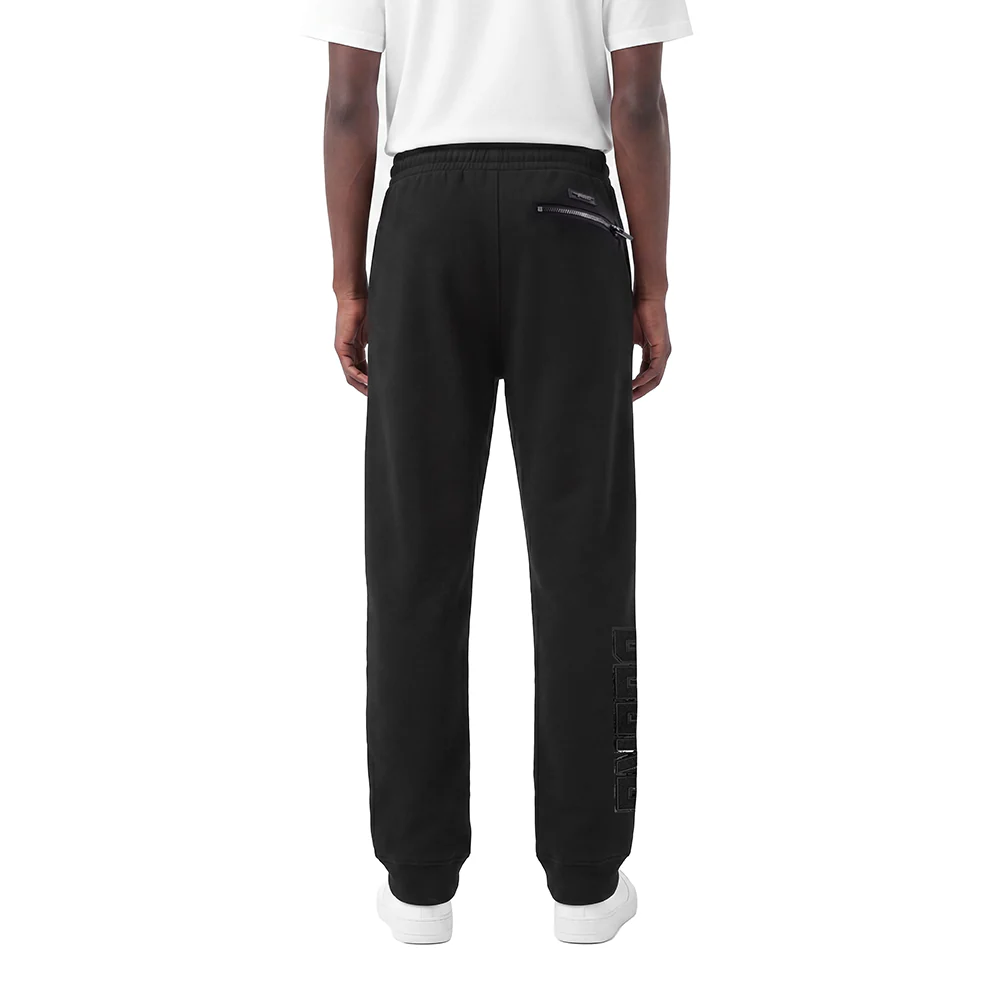 NBA MILWAUKEE BUCKS TRIPLE BLACK LOGO MEN'S JOGGER (BLACK) - Image 2