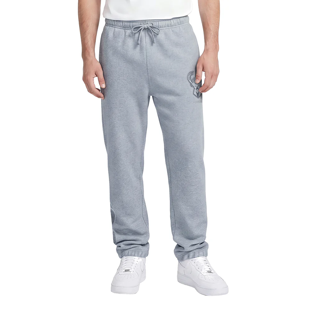 NBA MILWAUKEE BUCKS NEUTRAL MEN'S SWEATPANT (DARK HEATHER GRAY)