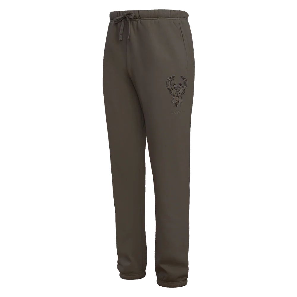 NBA MILWAUKEE BUCKS NEUTRAL MEN'S SWEATPANT (DARK TAUPE) - Image 4