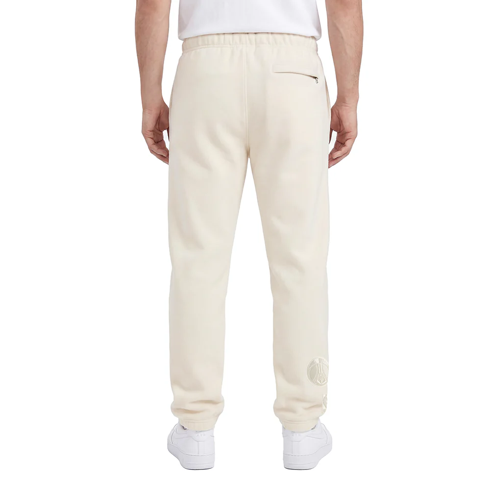 NBA MILWAUKEE BUCKS NEUTRAL MEN'S SWEATPANT (EGGSHELL) - Image 2