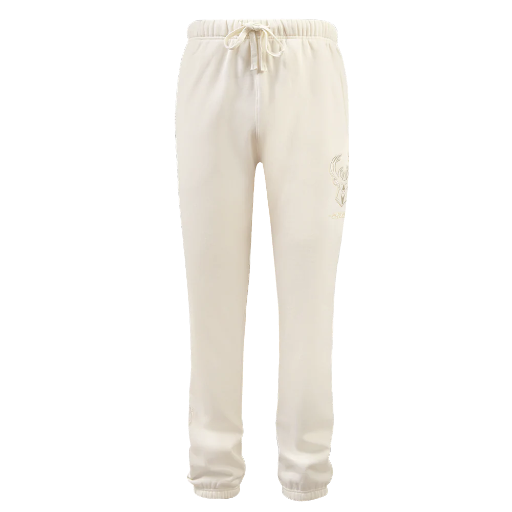 NBA MILWAUKEE BUCKS NEUTRAL MEN'S SWEATPANT (EGGSHELL) - Image 5
