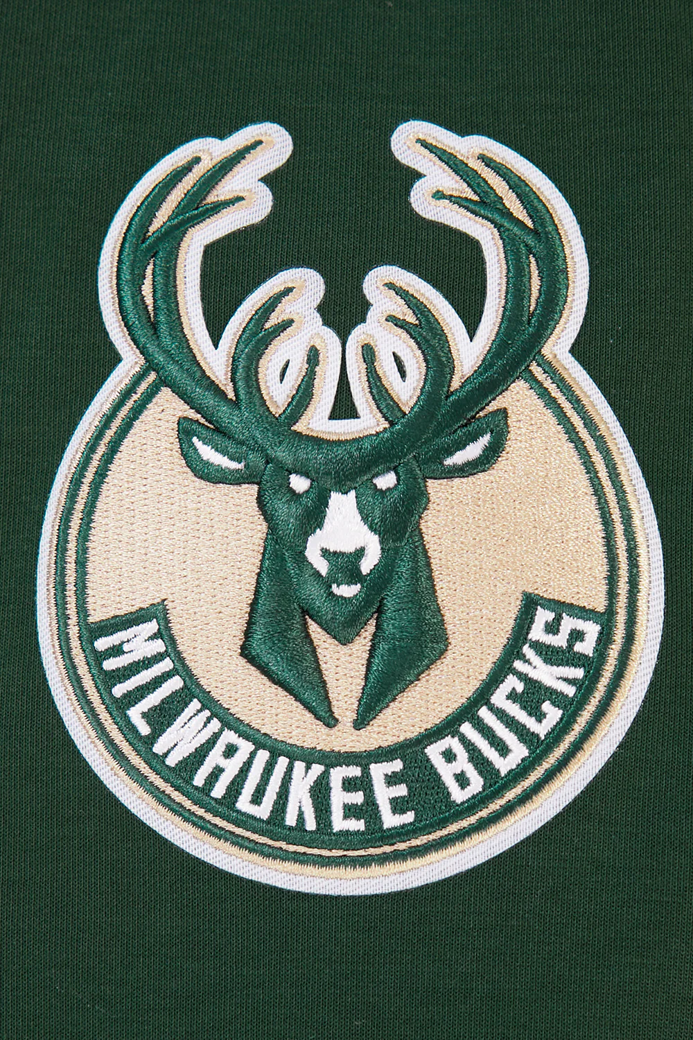 NBA MILWAUKEE BUCKS CLASSIC CHENILLE MEN'S PULLOVER HOODIE (FOREST GREEN) - Image 7