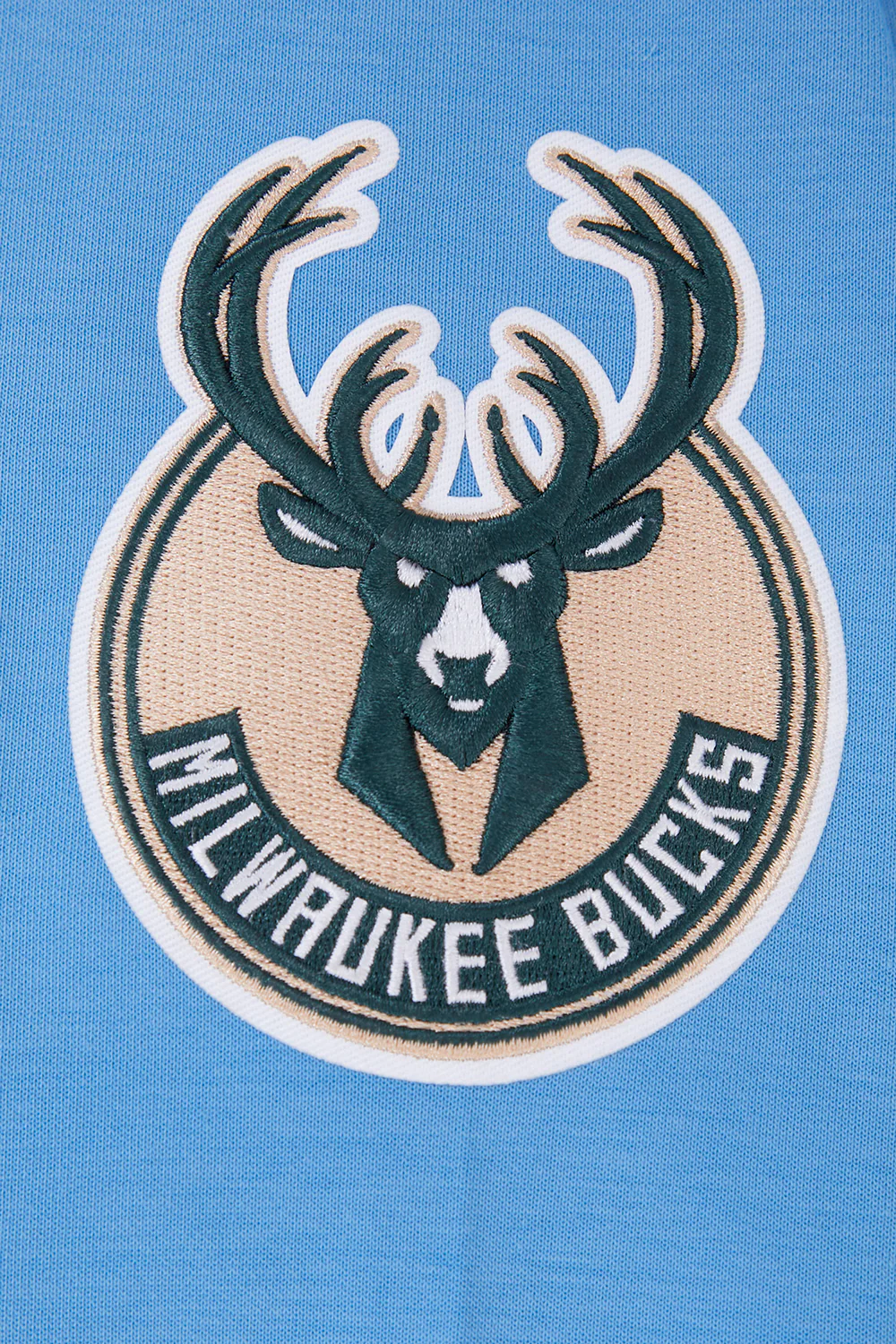 NBA MILWAUKEE BUCKS CLASSIC CHENILLE MEN'S PULLOVER HOODIE (UNIVERSITY BLUE) - Image 7