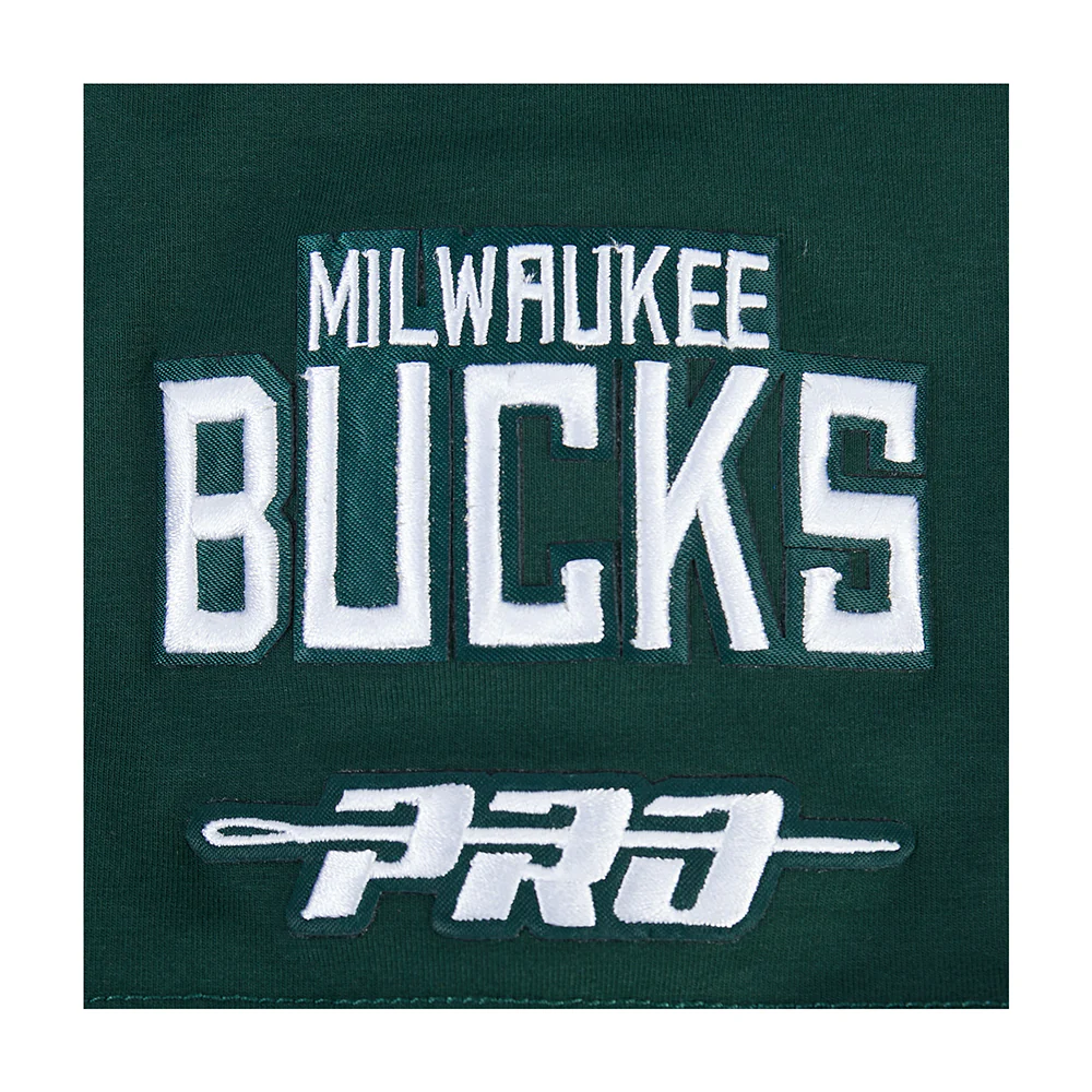 NBA MILWAUKEE BUCKS CITY ARCH MEN'S FLC PO HOODIE (FOREST GREEN) - Image 8