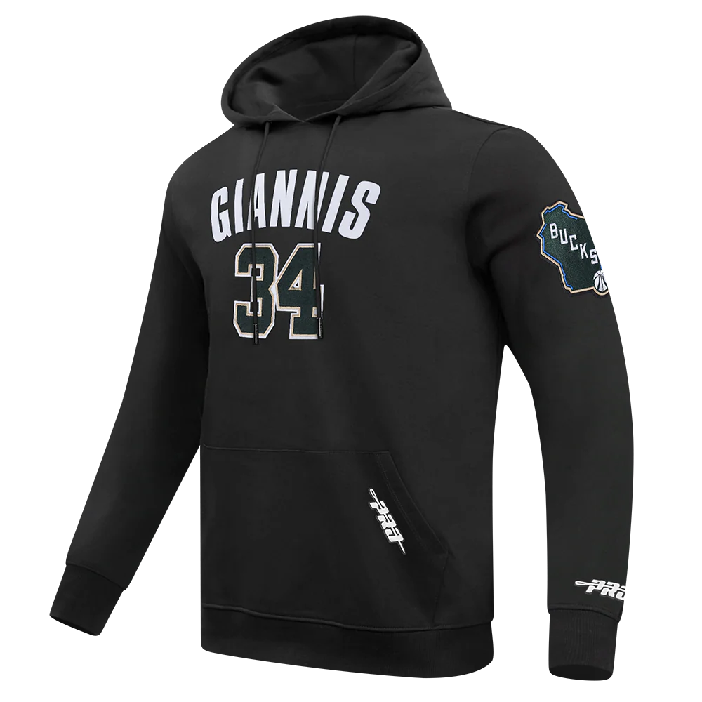 NBA MILWAUKEE BUCKS GIANNIS ANTETOKOUNMPO #34 CLASSIC PNN MEN'S DK P (BLACK) - Image 4