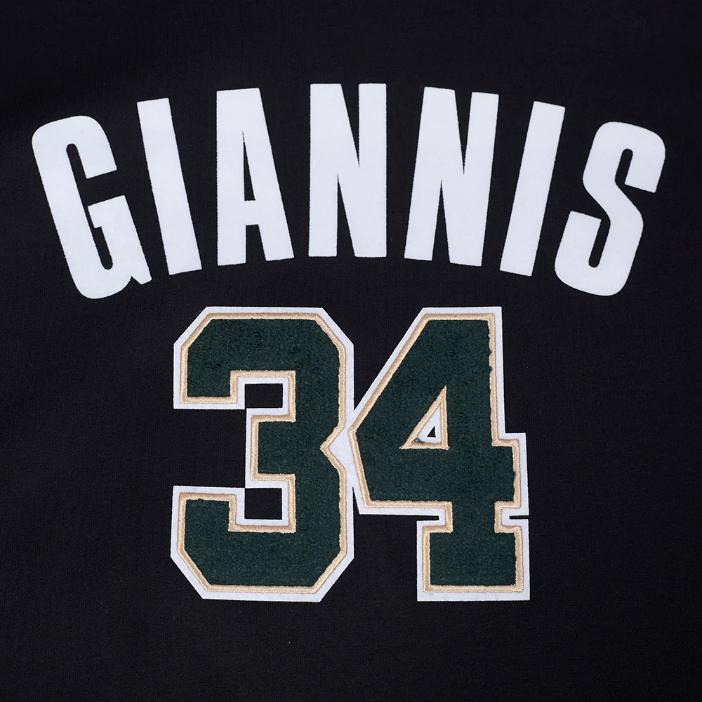 NBA MILWAUKEE BUCKS GIANNIS ANTETOKOUNMPO #34 CLASSIC PNN MEN'S DK P (BLACK) - Image 7