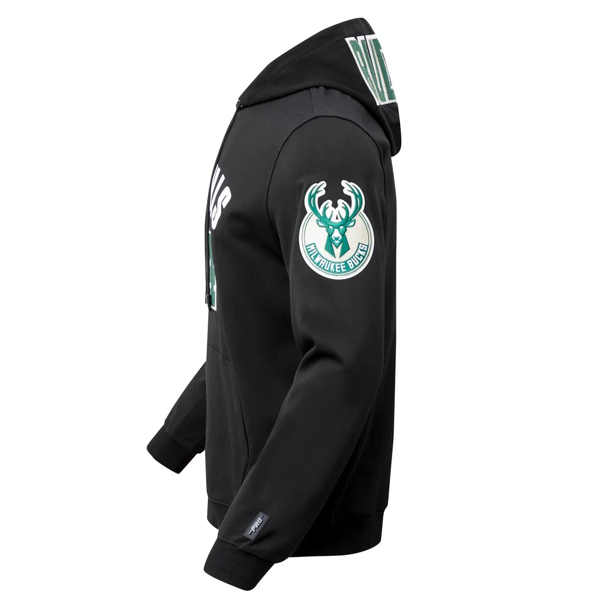 NBA MILWAUKEE BUCKS GIANNIS MEN'S PULLOVER HOODIE (BLACK) - Image 3