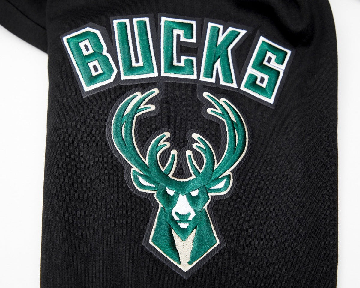 NBA MILWAUKEE BUCKS GIANNIS MEN'S PULLOVER HOODIE (BLACK) - Image 7