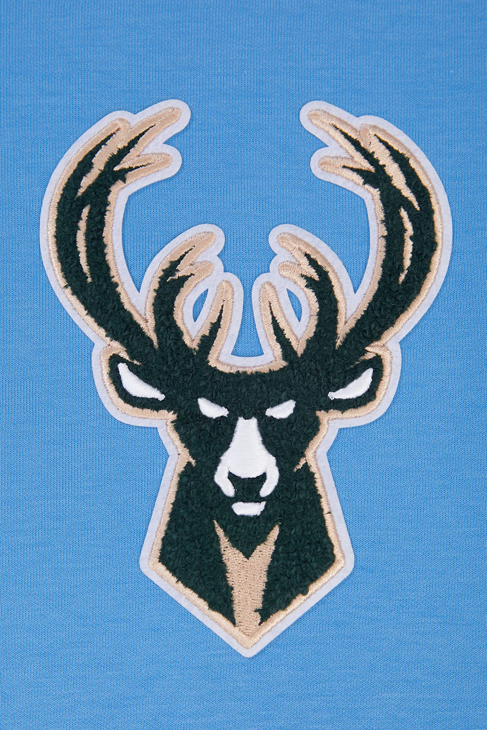 NBA MILWAUKEE BUCKS CLASSIC CHENILLE MEN'S FULL ZIP PULLOVER HOODIE (UNIVERSITY BLUE) - Image 8