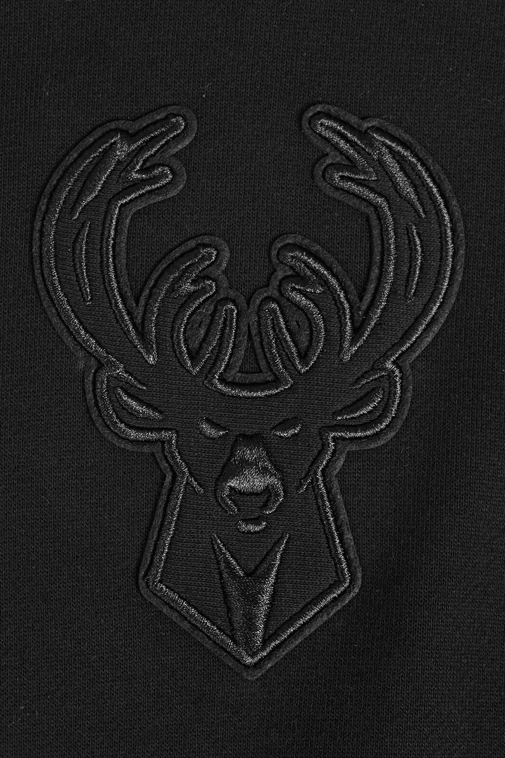 NBA MILWAUKEE BUCKS NEUTRAL MEN'S DROP SHOULDER PULLOVER HOODIE (BLACK) - Image 8