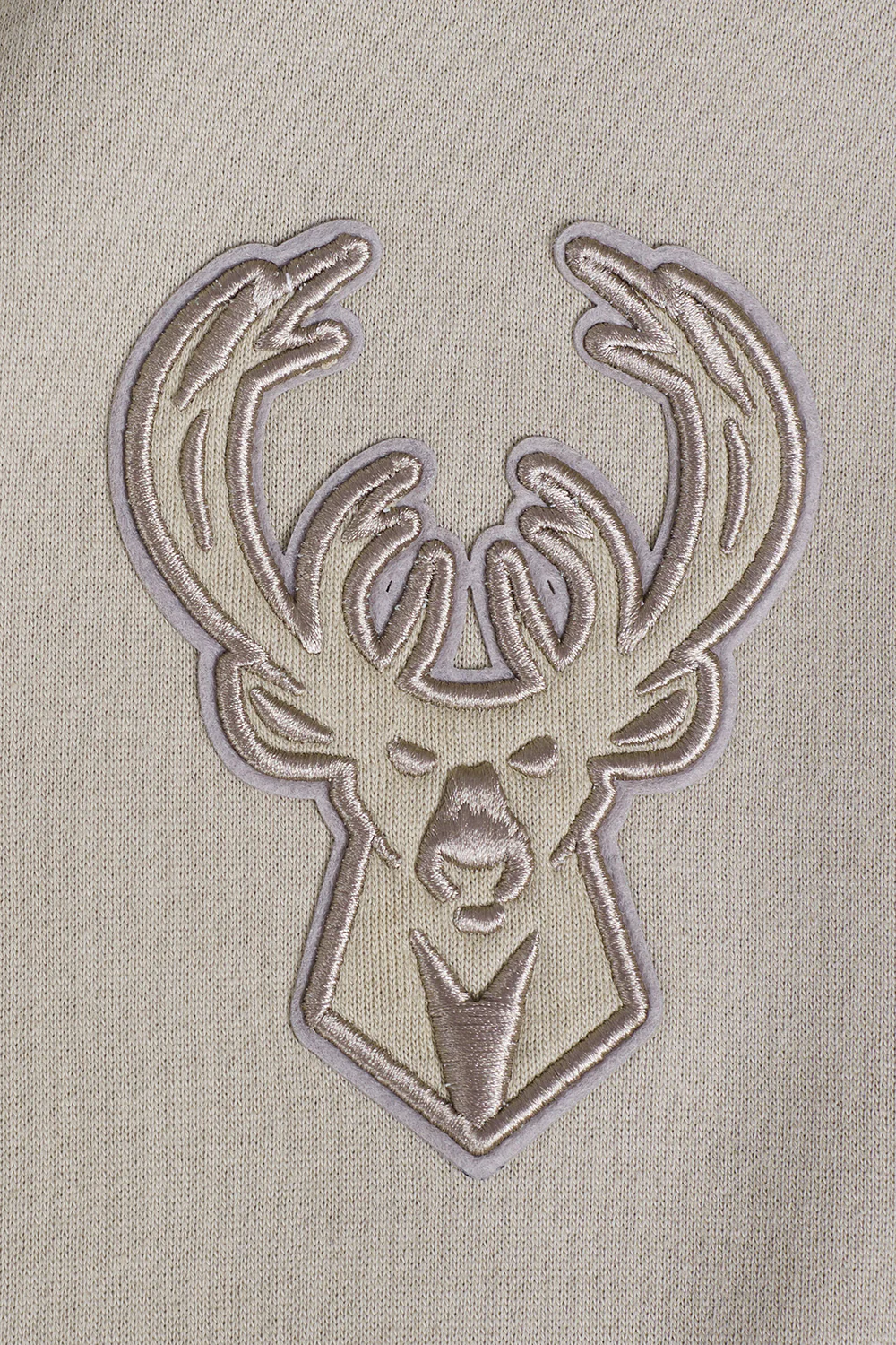 NBA MILWAUKEE BUCKS NEUTRAL MEN'S DROP SHOULDER PULLOVER HOODIE (TAUPE) - Image 8