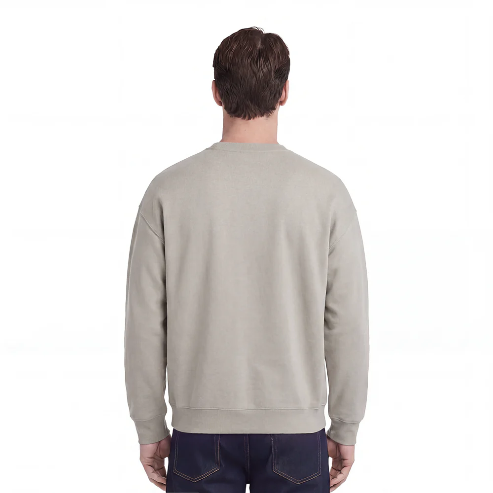 NBA MILWAUKEE BUCKS NEUTRAL MEN'S DROP SHOULDER FLC CREWNECK (TAUPE) - Image 2