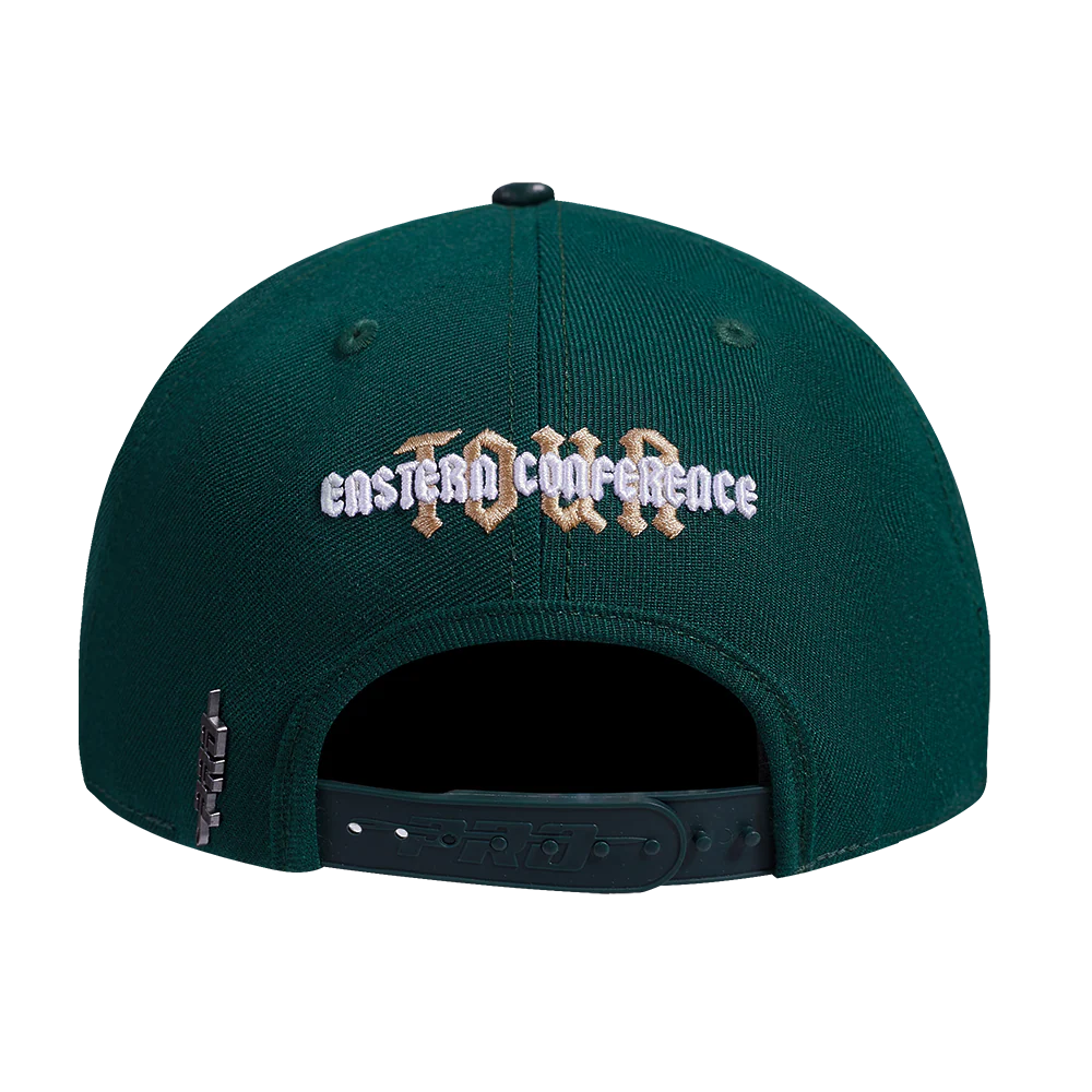 NBA MILWAUKEE BUCKS CITY TOUR CURVED SNAPBACK HAT (FOREST GREEN) - Image 5