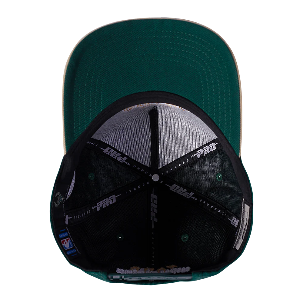 NBA MILWAUKEE BUCKS CITY TOUR CURVED SNAPBACK HAT (FOREST GREEN) - Image 6