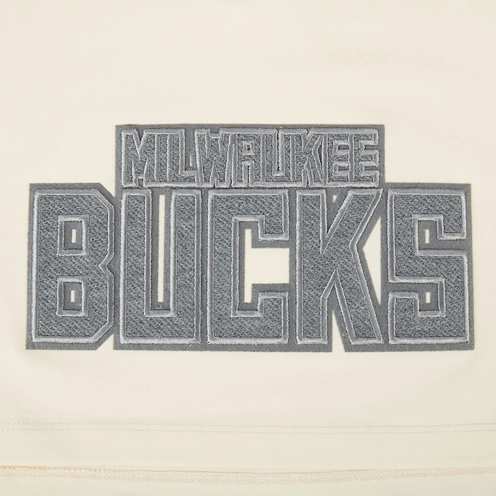 NBA MILWAUKEE BUCKS REVERSE FRENCH TERRY WOMEN'S SINGLE JERSEY BOXY TEE (EGGSHELL) - Image 7
