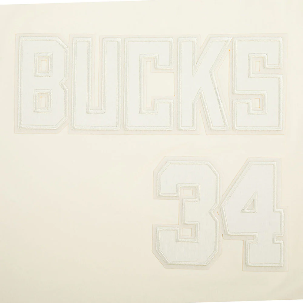 NBA MILWAUKEE BUCKS GIANNIS ANTETOKOUNMPO #34 NEUTRAL PNN WOMEN'S SJ BOXY TEE (EGGSHELL) - Image 8