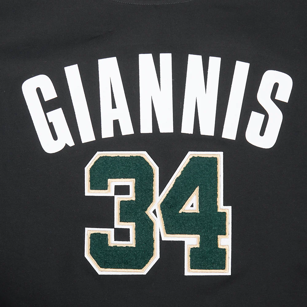 NBA MILWAUKEE BUCKS GIANNIS ANTETOKOUNMPO #34 CLASSIC PNN WOMEN'S SJ B (BLACK) - Image 8