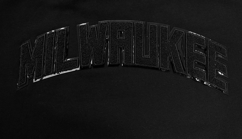 NBA MILWAUKEE BUCKS TRIPLE BLACK WOMEN'S BOXY TEE (TRIPLE BLACK) - Image 5