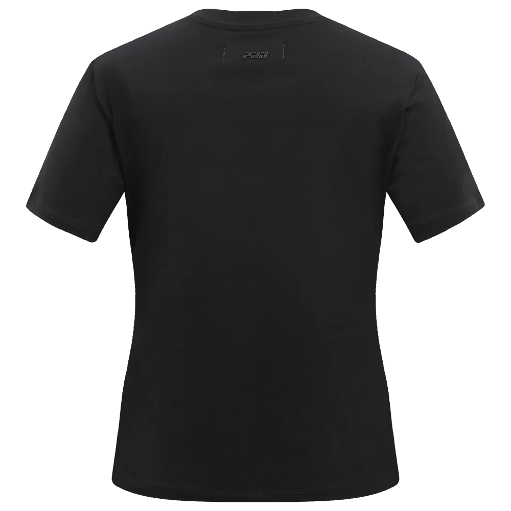 NBA MILWAUKEE BUCKS CLASSIC SHORT SLEEVE WOMEN'S SLIM FIT TEE (BLACK) - Image 4