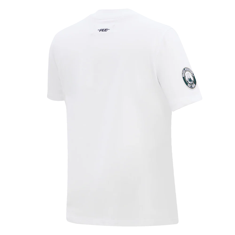 NBA MILWAUKEE BUCKS CLASSIC SHORT SLEEVE WOMEN'S SLIM FIT TEE (WHITE) - Image 3