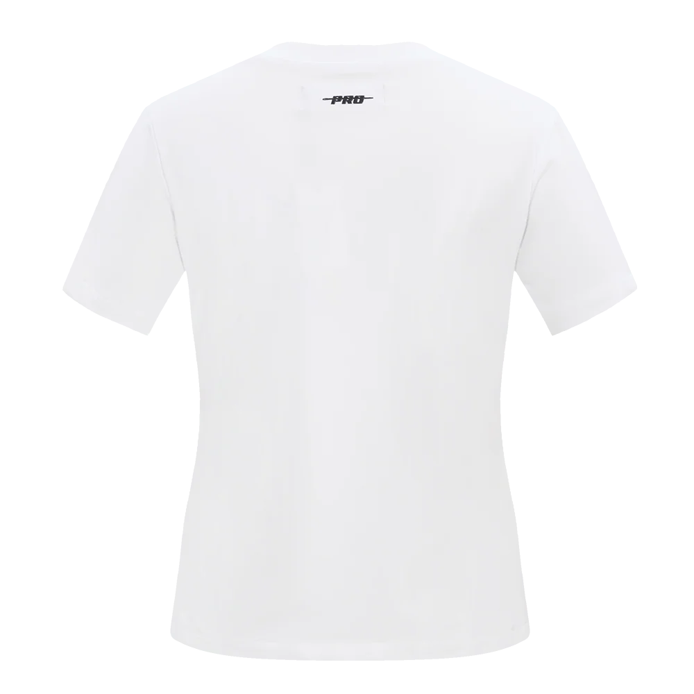 NBA MILWAUKEE BUCKS CLASSIC SHORT SLEEVE WOMEN'S SLIM FIT TEE (WHITE) - Image 4