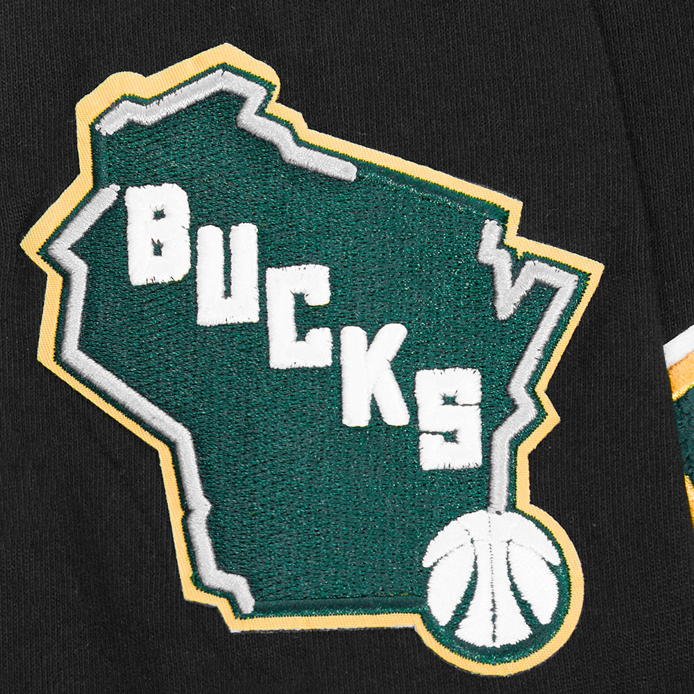 NBA MILWAUKEE BUCKS CLASSIC BIG BOYS SJ TEE (BLACK) - Image 6