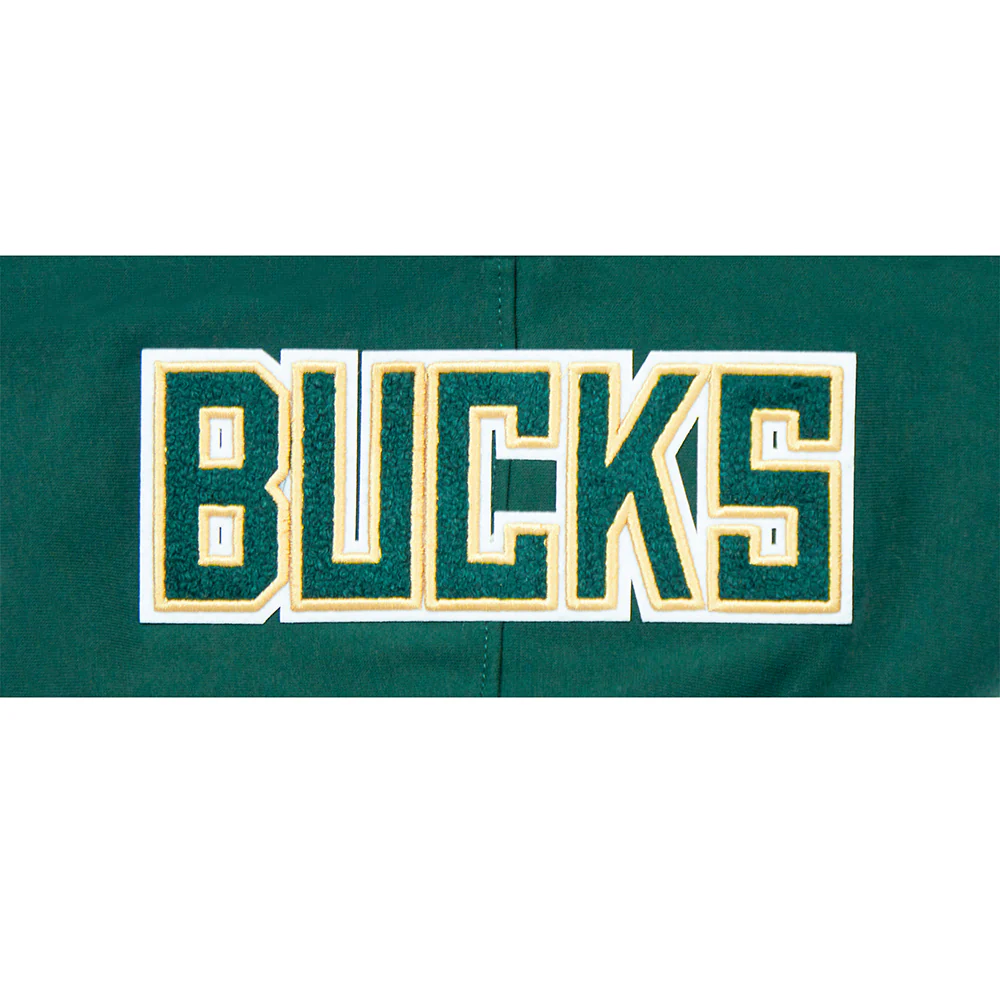 MILWAUKEE BUCKS CLASSIC BIG BOY'S FLC PO HOODIE (FOREST GREEN) - Image 8