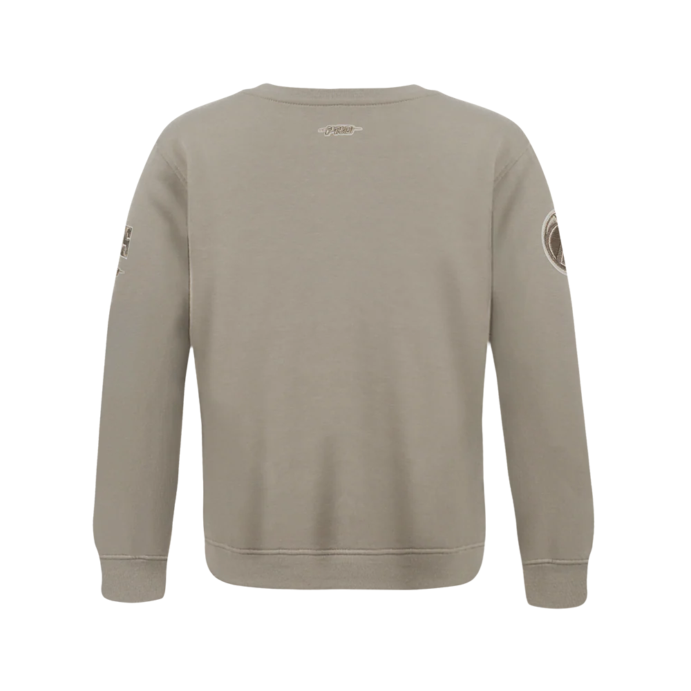 NBA MILWAUKEE BUCKS NEUTRAL BIG BOYS FLC CREWNECK (TAUPE) - Image 3