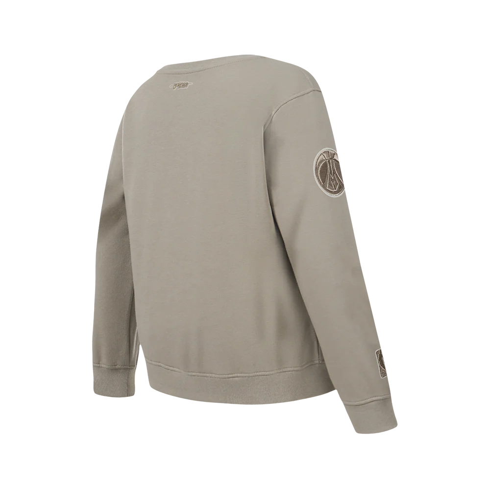 NBA MILWAUKEE BUCKS NEUTRAL BIG BOYS FLC CREWNECK (TAUPE) - Image 4