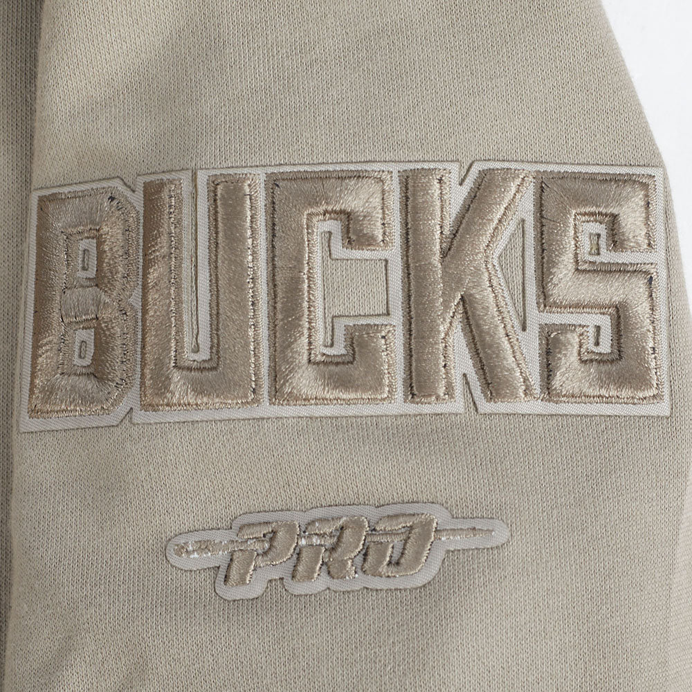 NBA MILWAUKEE BUCKS NEUTRAL BIG BOYS FLC CREWNECK (TAUPE) - Image 5