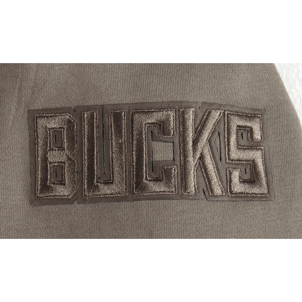 NBA MILWAUKEE BUCKS NEUTRAL BIG BOYS FLC PO HOODIE (DARK TAUPE) - Image 5